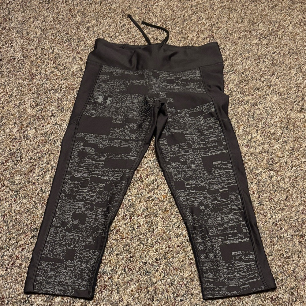 Under Armour Women’s Patterned charcoal Leggings Compression Heatgear